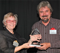Peter also received the Manufacturing / Trades award from Mary Portsmouth on behalf of Amanda Rishworth MP